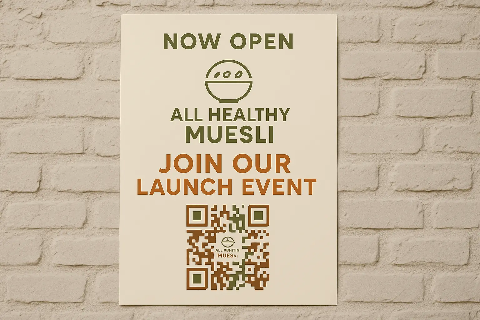QR Codes on Posters and Flyers