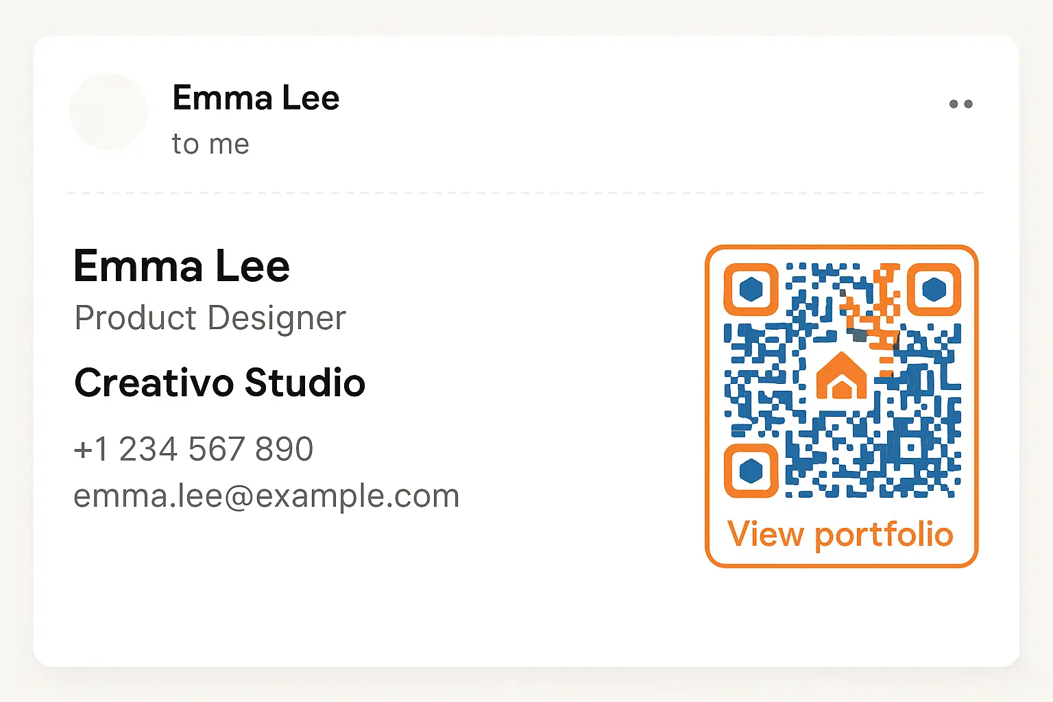 QR Codes in Email Signature