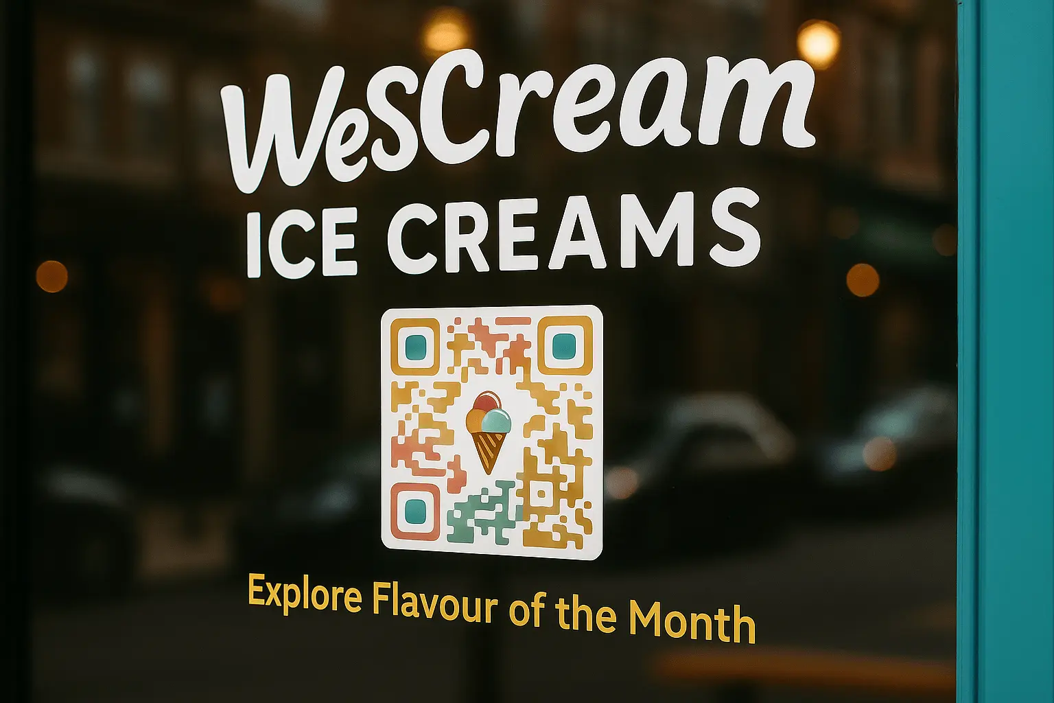 QR Codes on Storefront and Signage
