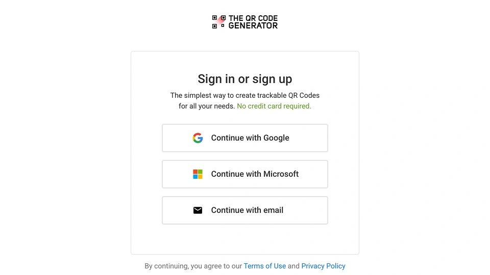The QR Code Generator Login