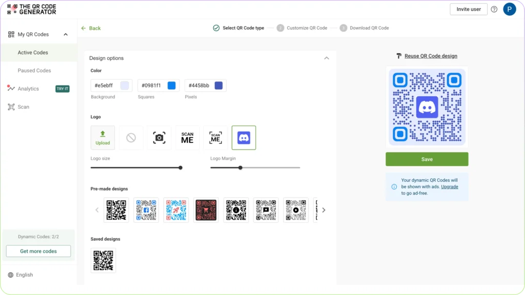 Customize Discord QR Code
