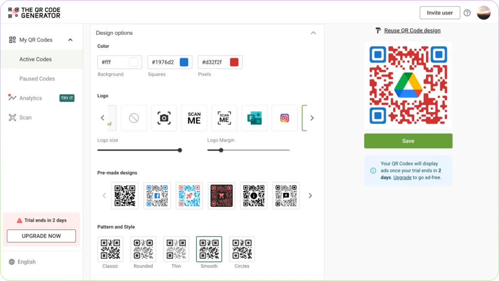 Customize QR to add logo or picture