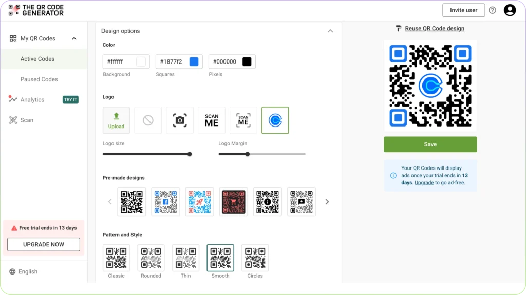 Customize your Calendly QR Code