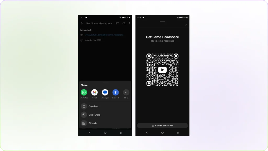 Get a QR code for your YouTube Channel