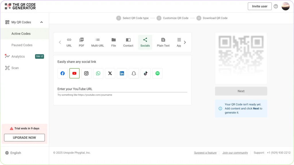 How to create a YouTube QR code