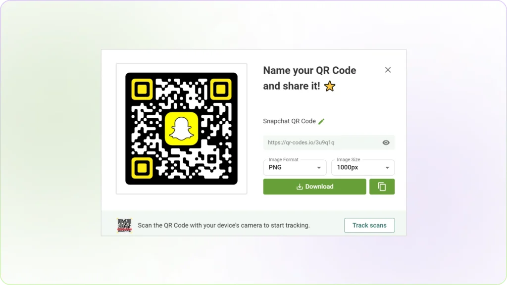 download snapchat qr code