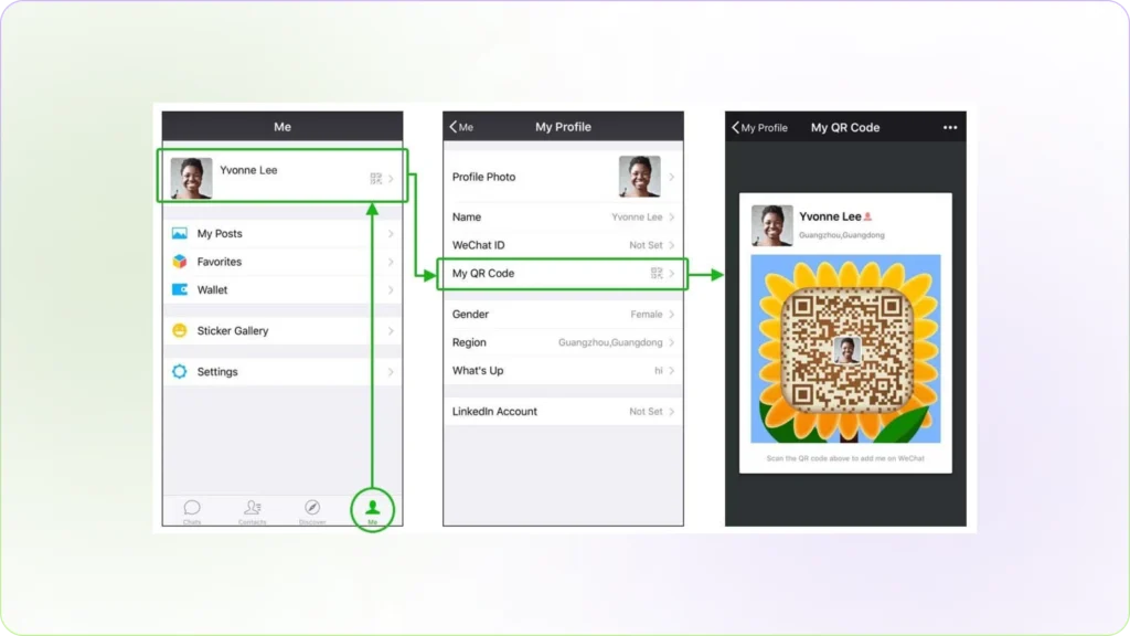 find your wechat qr code