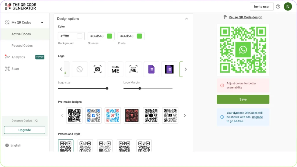 Customize your WhatsApp QR Code