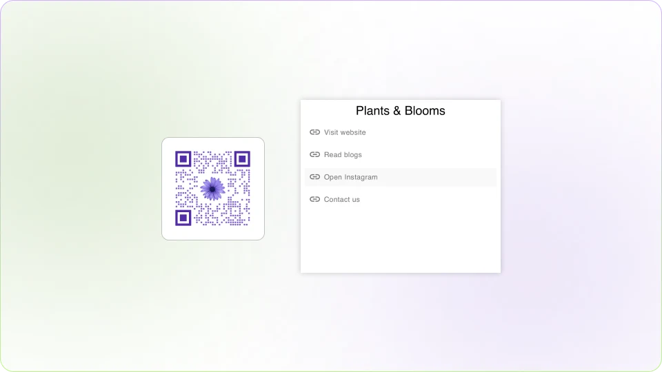 Create QR Code for multiple links