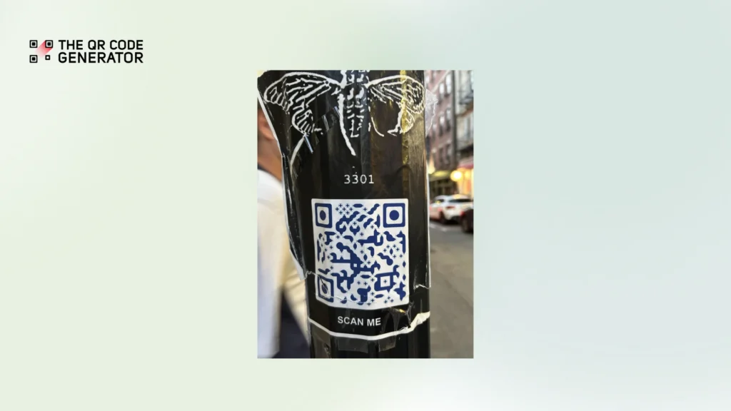 Poor placement of QR Code