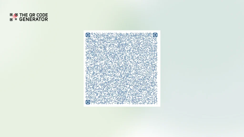 Overcrowding or excessive data density in QR code