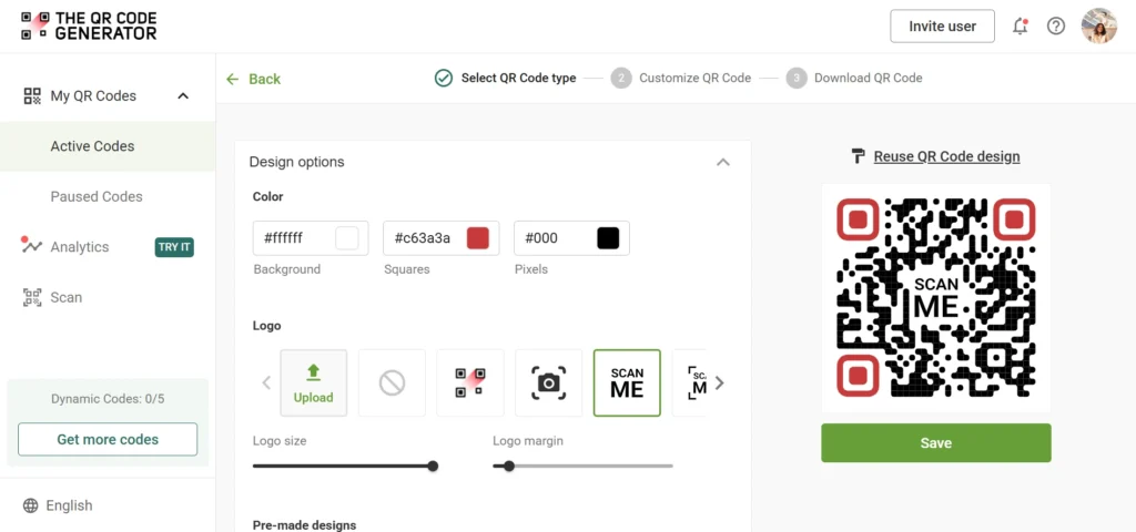 Customize your QR Code