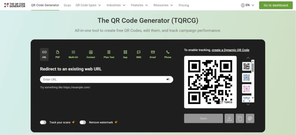 The QR Code Generator (TQRCG)