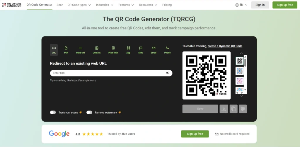The QR Code Generator (TQRCG)