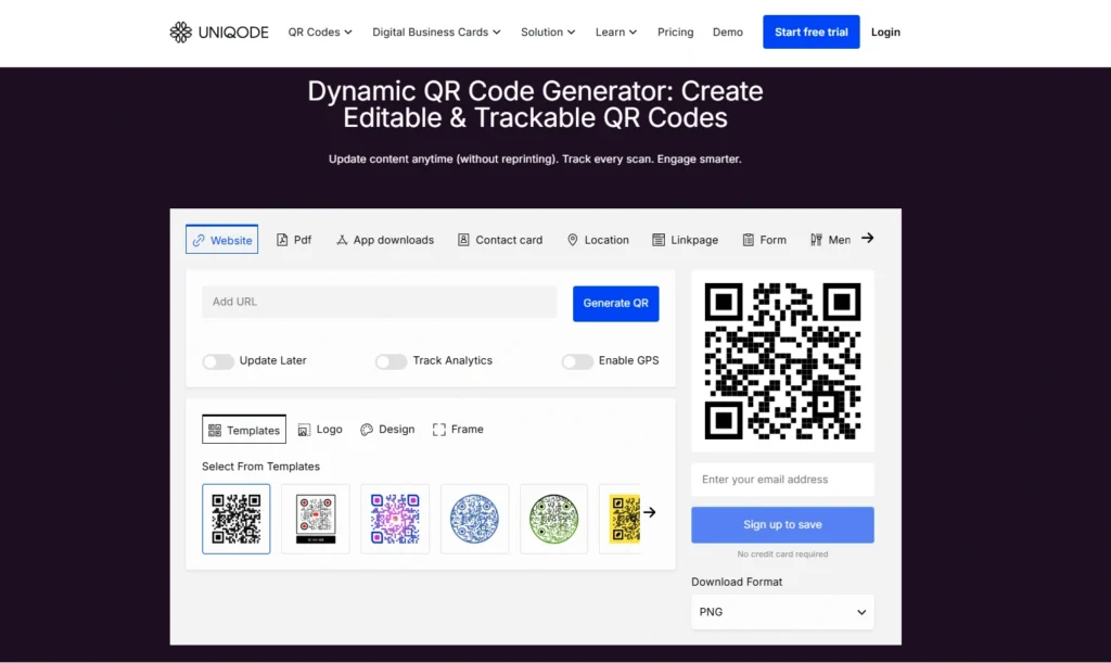 Uniqode Qr code generator