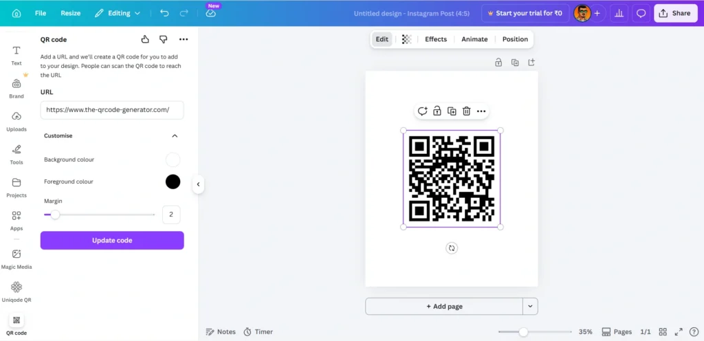 Canva qr code generators