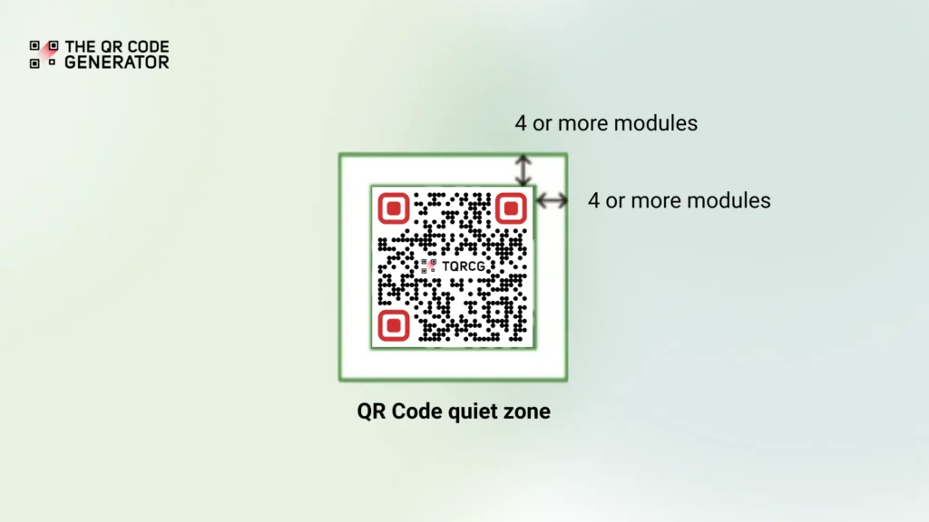4-module rule in QR Code quiet zones