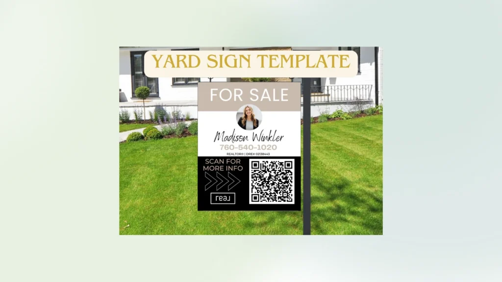 Customize yard sign QR Codes