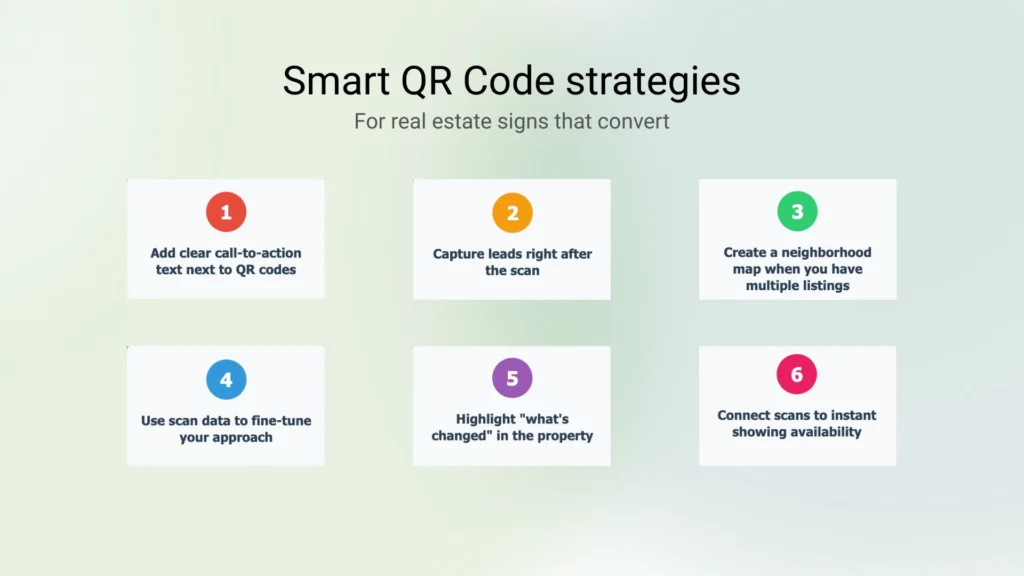 Best practices for real estate signs with QR Codes
