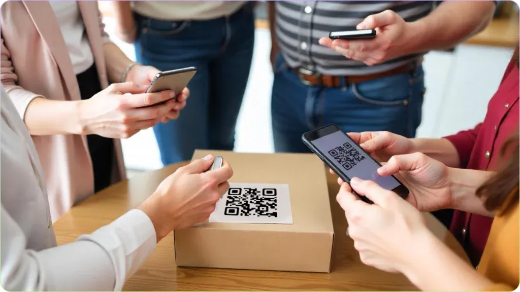 QR Codes can be scanned from any angle