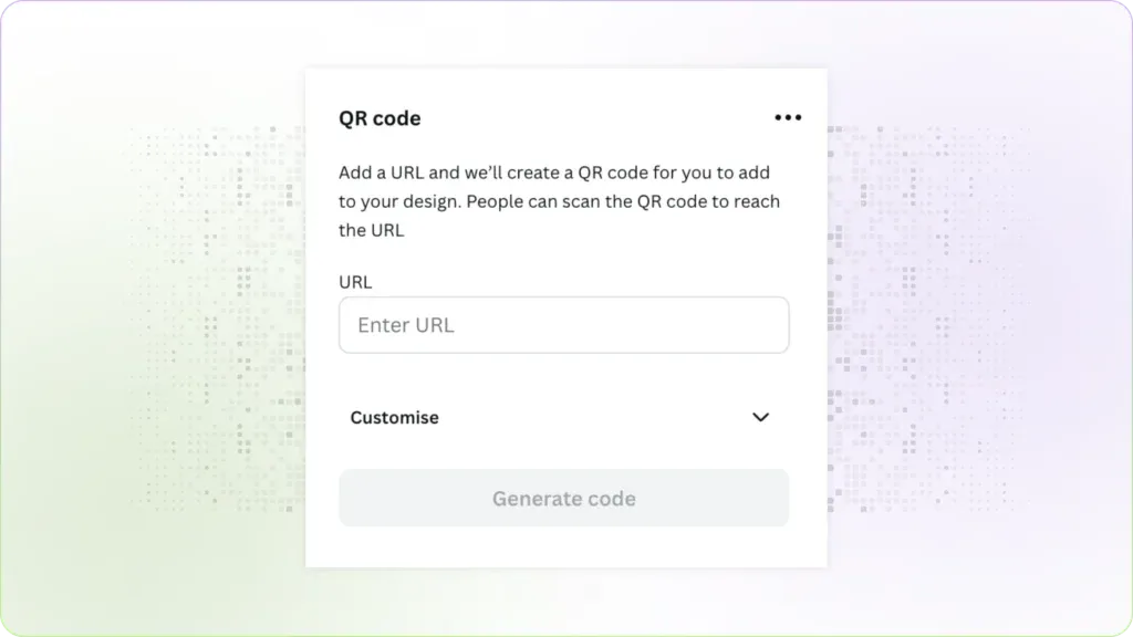 Create a QR Code on Canva