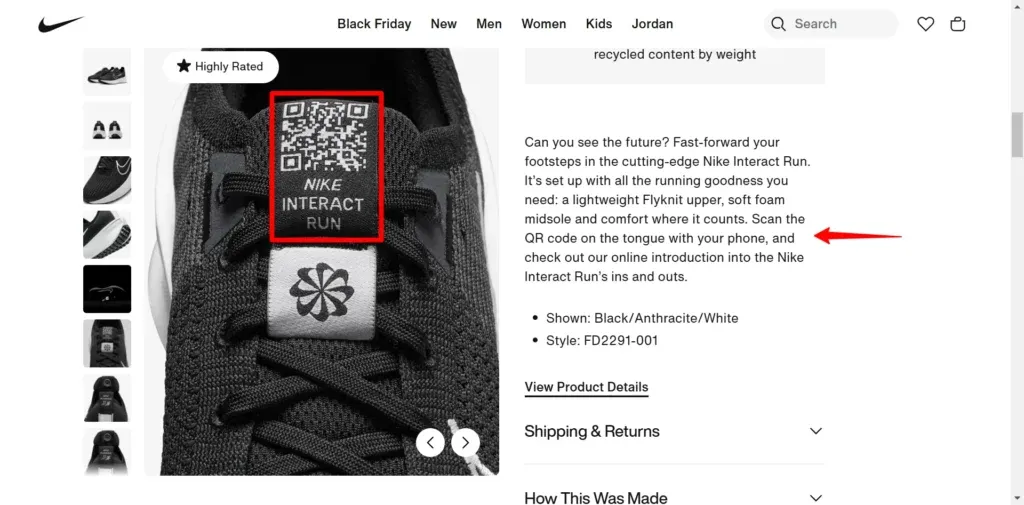 nike qr code example