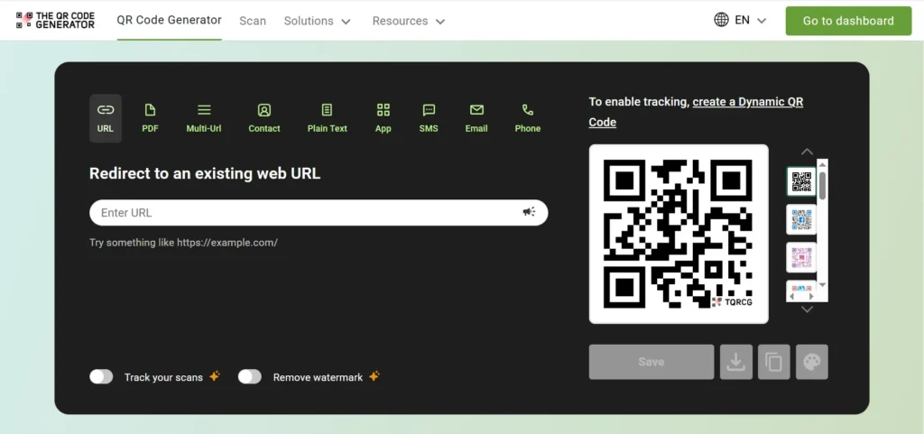 The QR Code generator