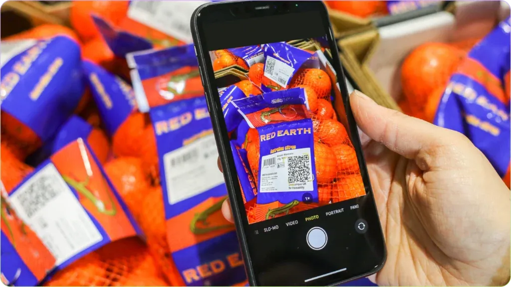 QR code inventory tracking - Mildura Fruits company