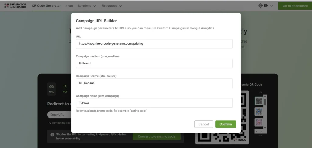 Step 2 - Enter Campaign Info