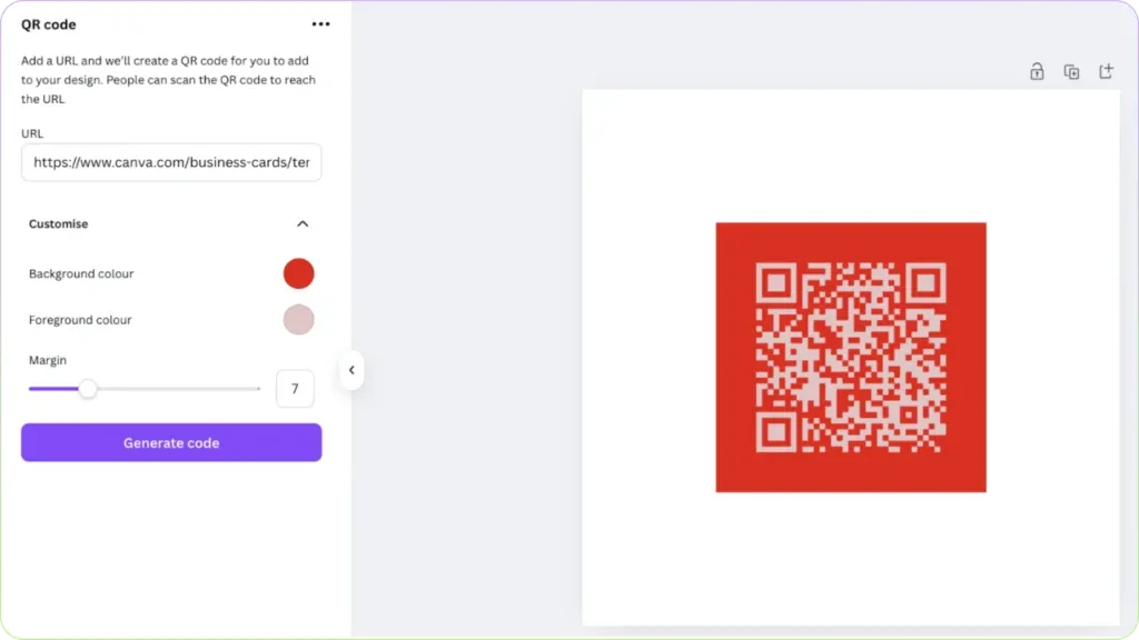 customize colors and margins