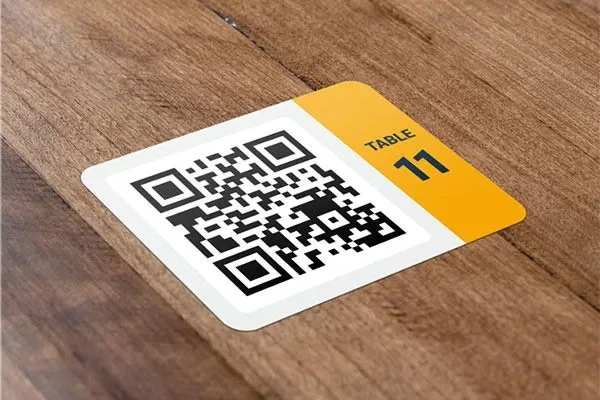 Label QR Codes clearly on the table