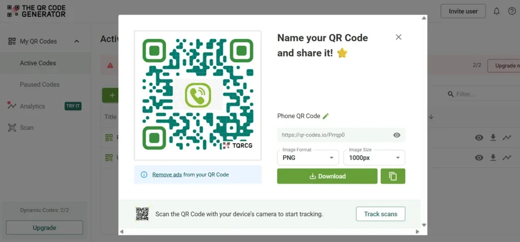 Download the QR Code