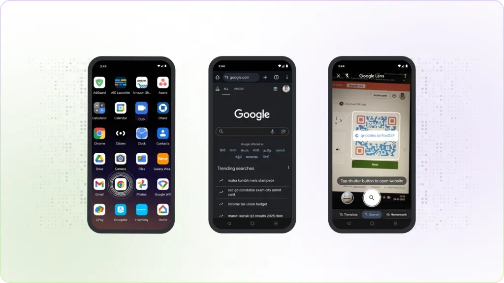 Scan QR Code using Google Chrome
