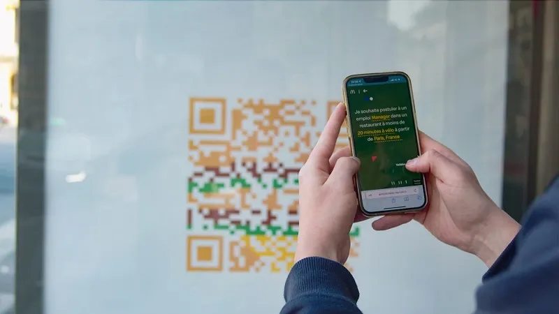 Example of McDonald's using QR Codes