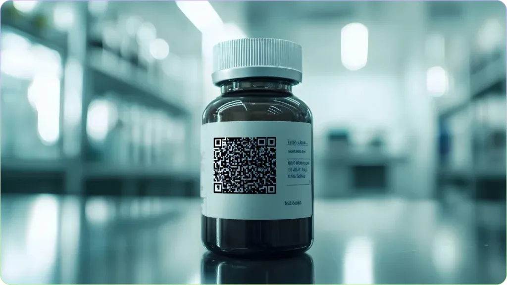 Printing QR code on a curved surface