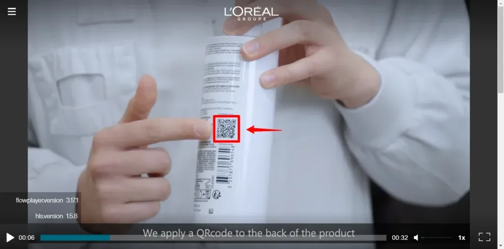loreal qr code example