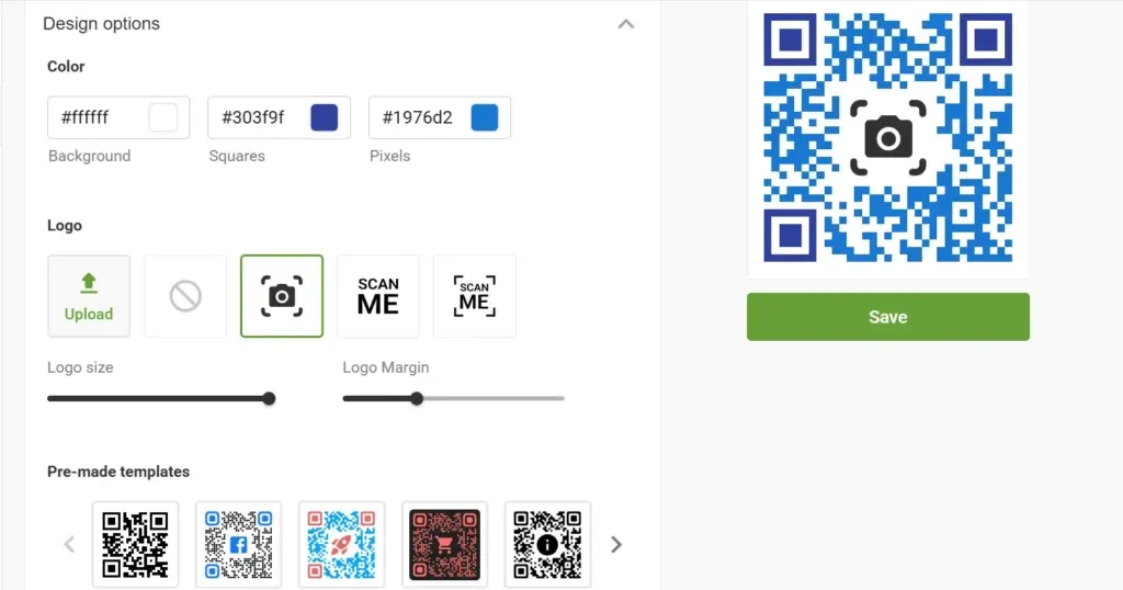 Customize the QR Code