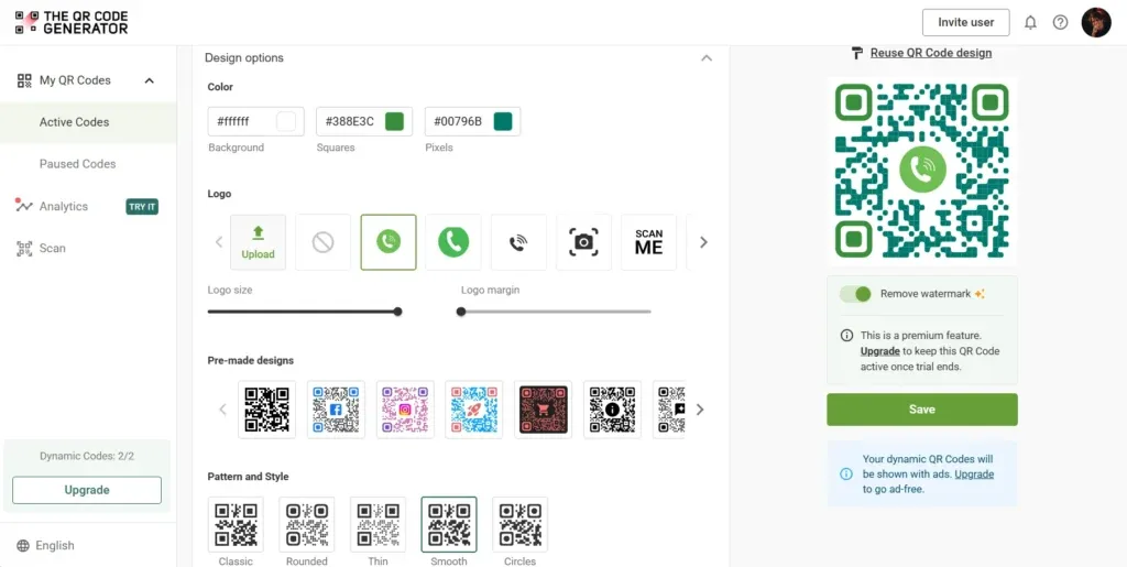 Customize your QR Code to make it on-brand