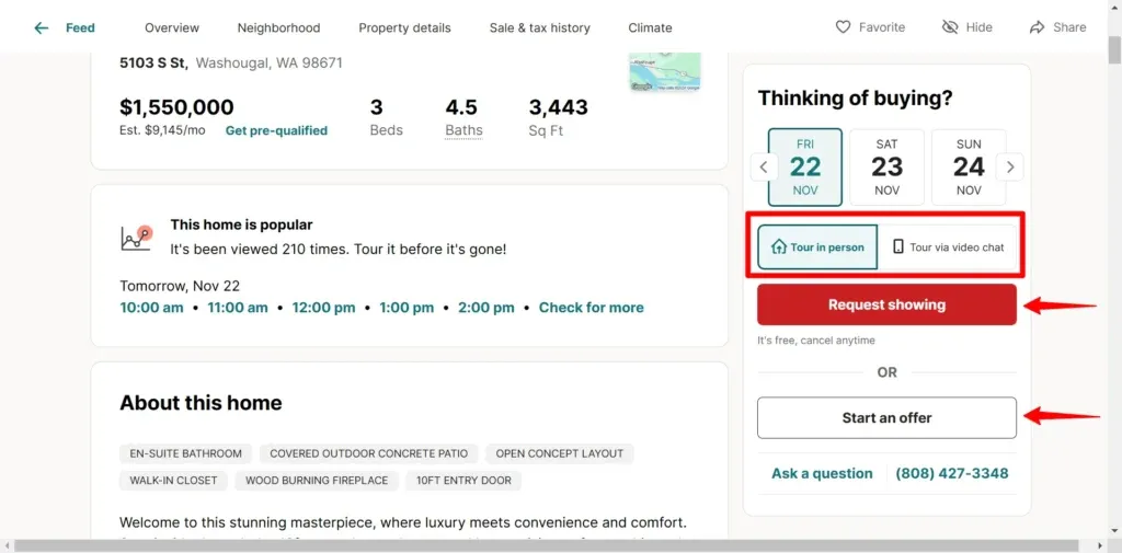 real estate qr code example