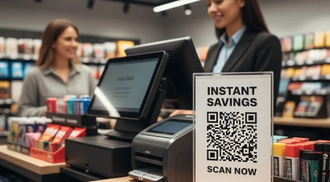 In-store displays and posters