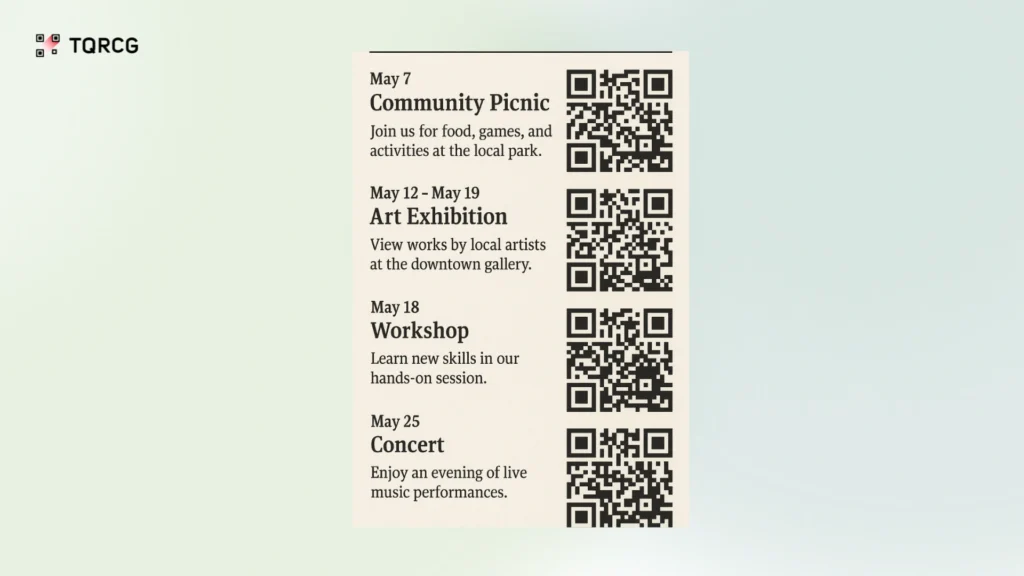 Place a QR Code in printed newsletters