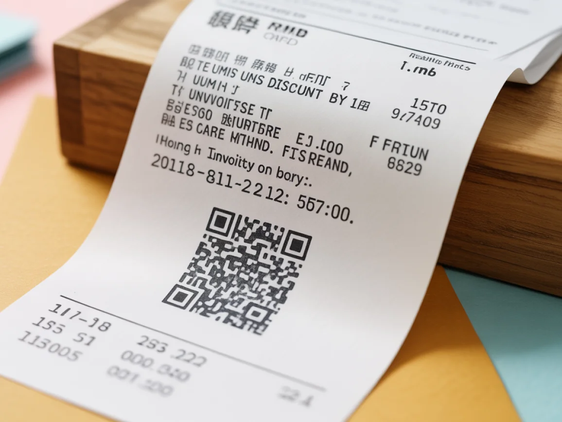 At the bottom of the receipts