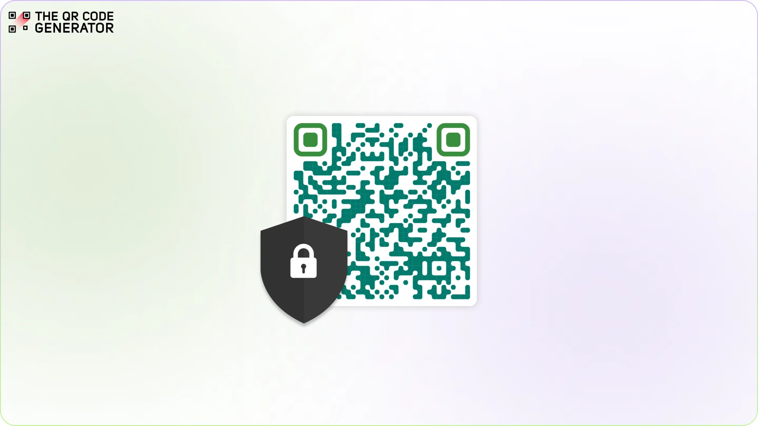 Secure QR Code with lock icon