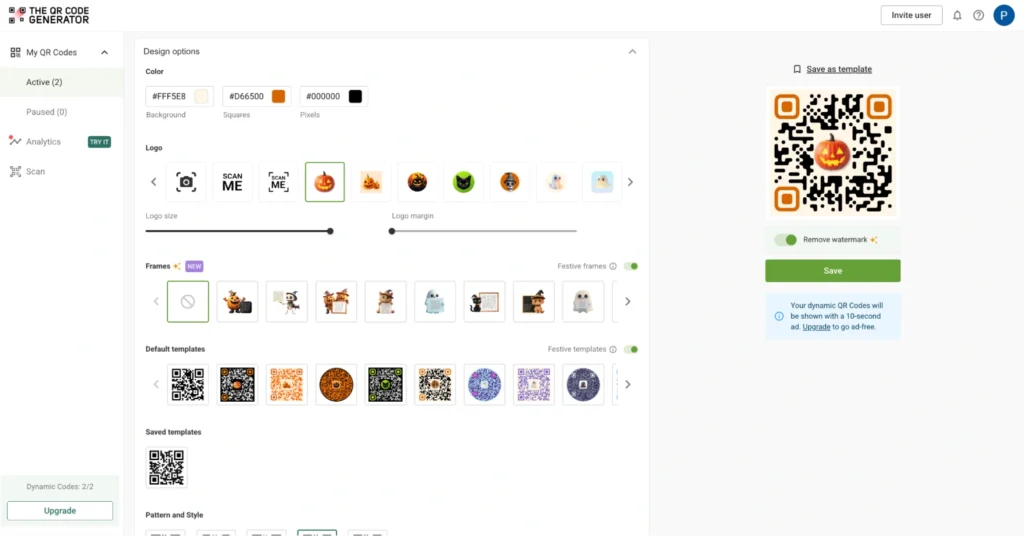Customize the QR Code visually 