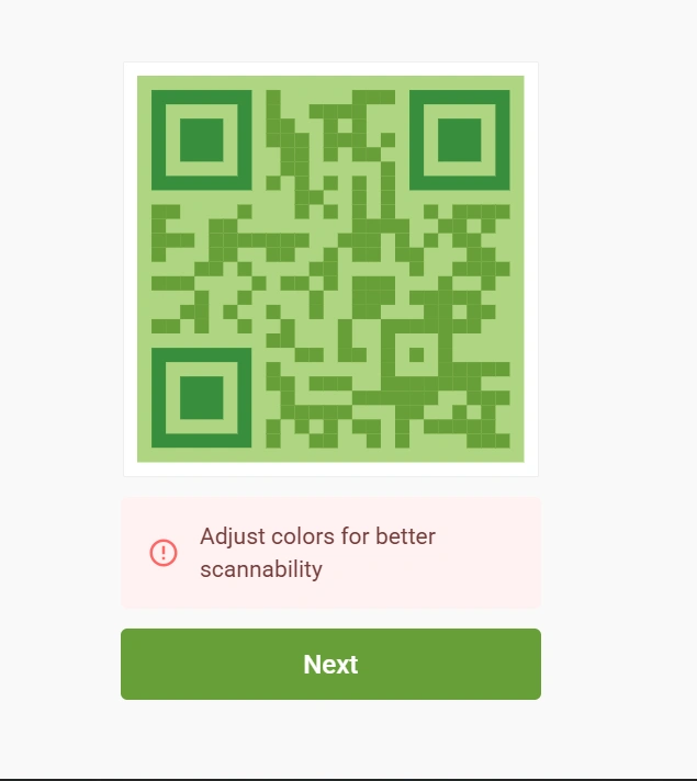 TQRCG QR Code frame quiet zone preview