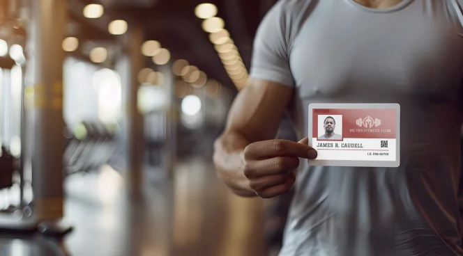 Carte d'identité du lieu de travail ou de la salle de sport