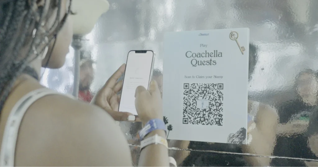 QR Code quests at Coachella