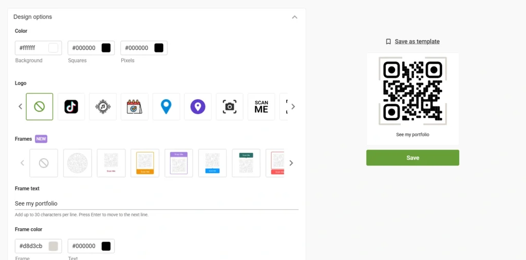 Customize your resume QR Code