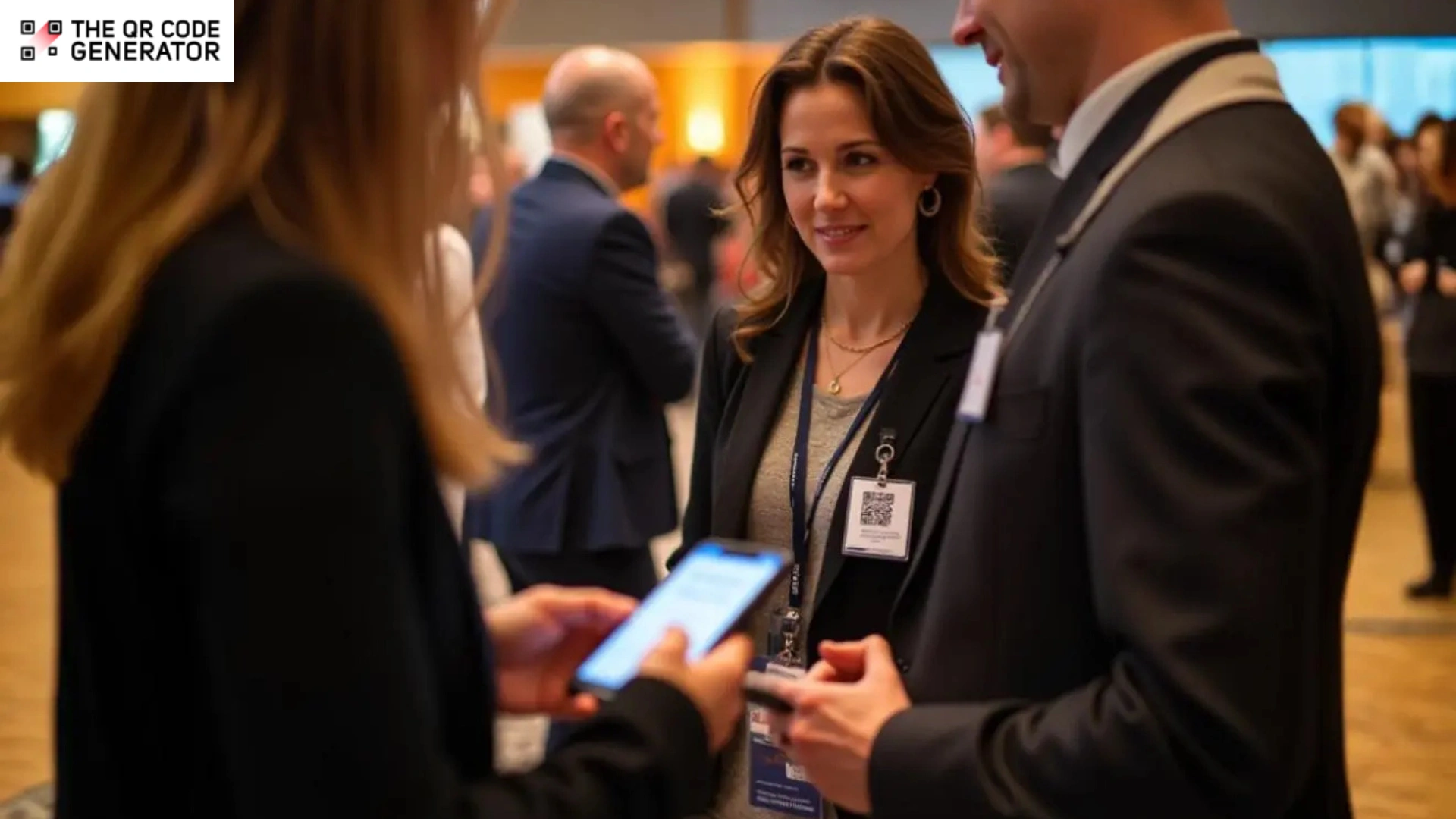 QR Codes on nametags in a networking event