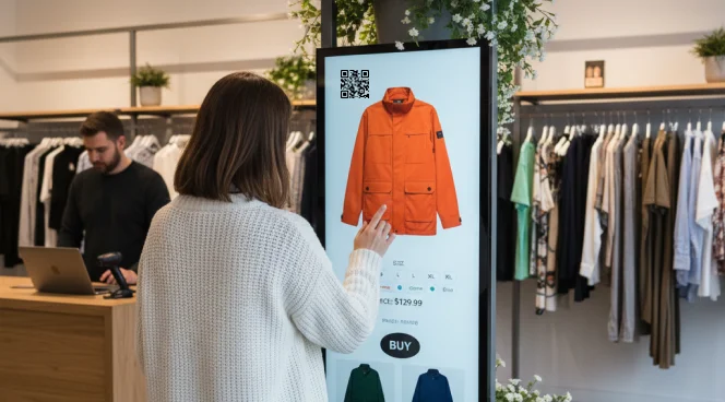 Digital displays and lookbooks